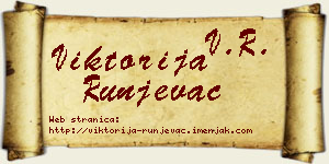 Viktorija Runjevac vizit kartica